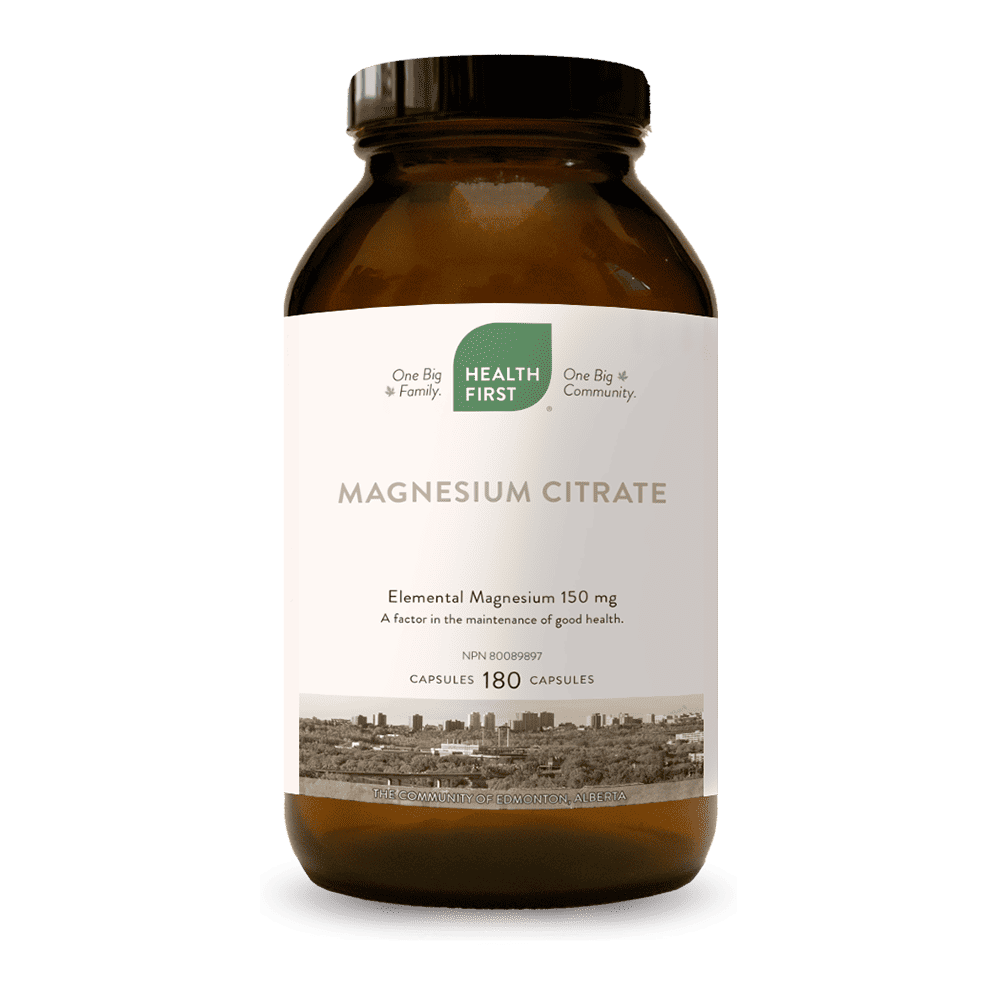 Magnesium Citrate 150mg, 180 Capsules