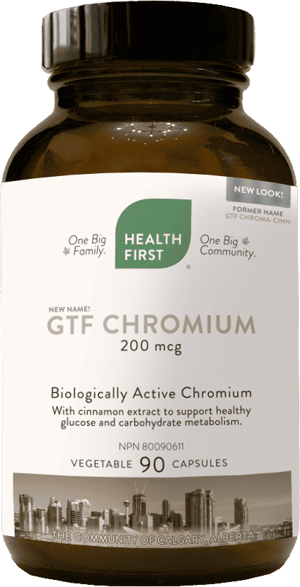 GTF Chromium 200mcg, 90 Capsules