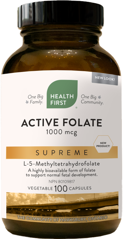 Active Folate Supreme 1000 mcg, 100 Capsules