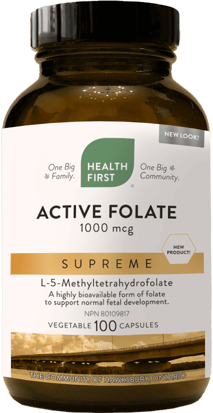 Active Folate Supreme 1000 mcg, 100 Capsules