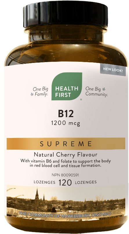 B12 Supreme (Cherry Flavor), 120 Lozenges