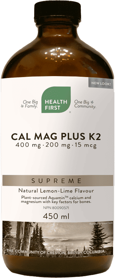 Cal Mag Plus K2 Supreme 400mg/200mg/15mcg (Lemon-Lime Flavor), 450ml