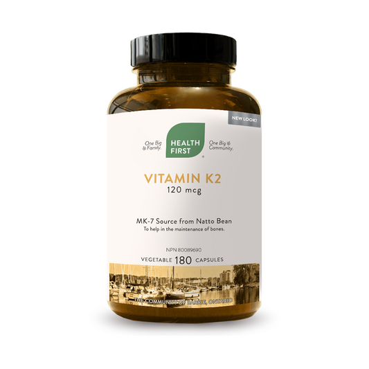 Vitamin K2 120mcg, 180 Capsules