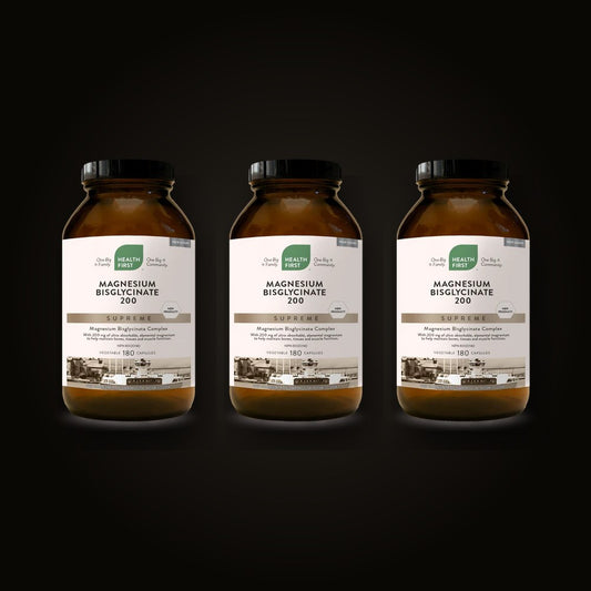 Health First Magnesium Bisglycinate 200 Supreme — 3 Bottle Pack