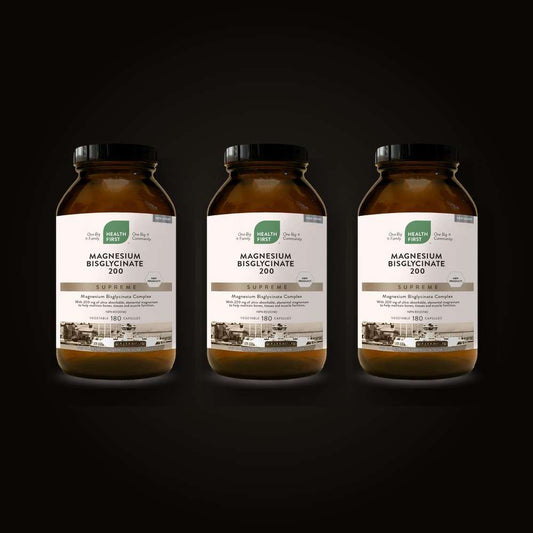 Health First Magnesium Bisglycinate 200 Supreme — 3 Bottle Pack