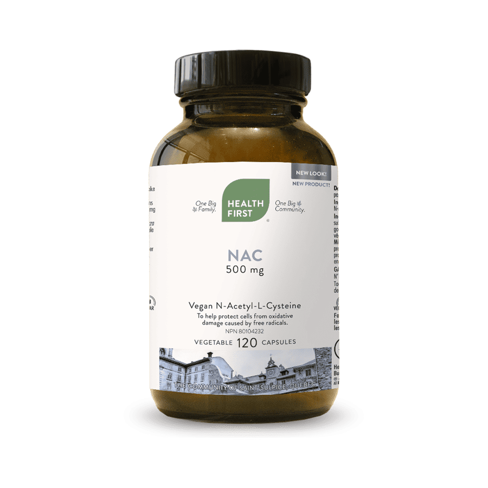 NAC (N-Acetyl-L-Cysteine) 500mg, 120 Capsules