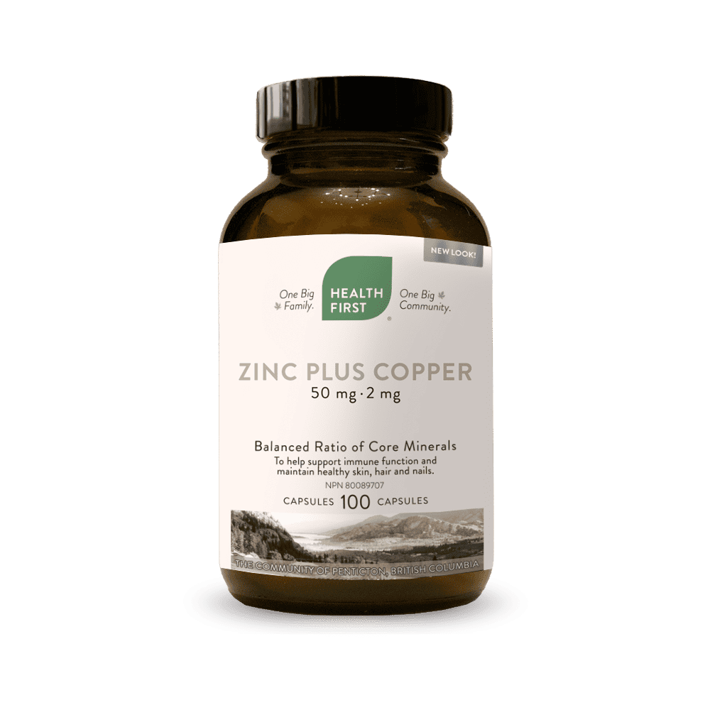 Zinc Plus Copper 50mg/2mg, 100 Capsules