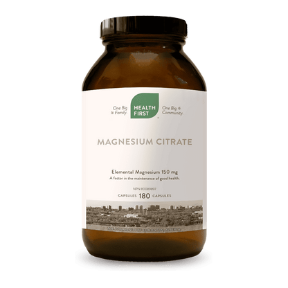 Magnesium Citrate 150mg, 180 Capsules