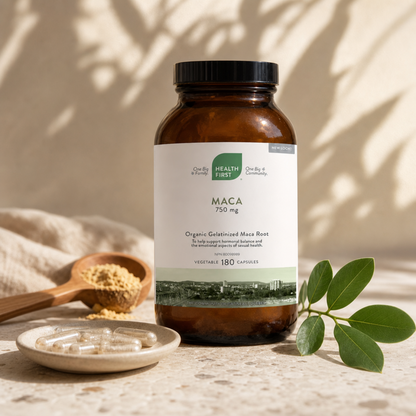Organic Maca 750mg, 180 Capsules
