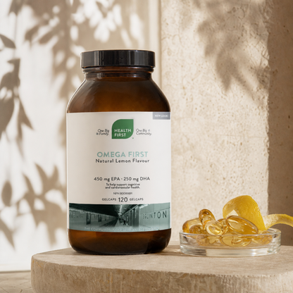 Omega First 450mg EPA/250mg DHA (Lemon Flavor), 120 Capsules