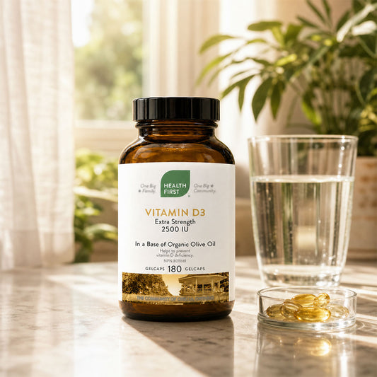 Vitamin D3 Extra Strength 2500IU, 180 Gel Capsules