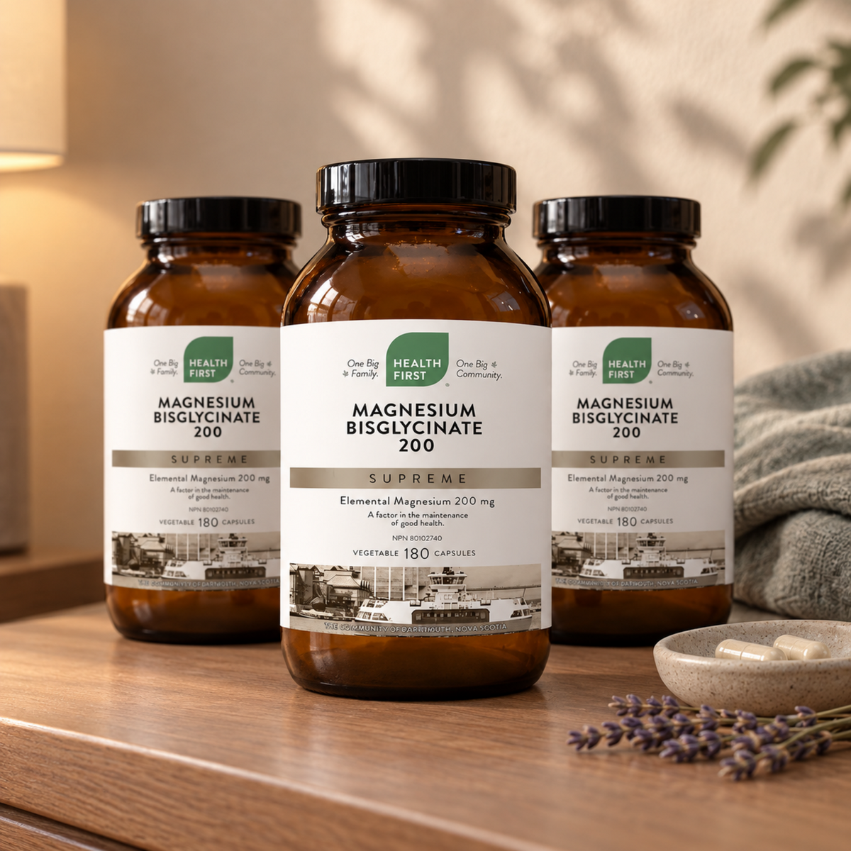 Health First Magnesium Bisglycinate 200 Supreme — 3 Bottle Pack