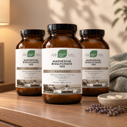 Health First Magnesium Bisglycinate 200 Supreme — 3 Bottle Pack