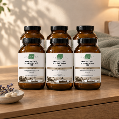 Health First Magnesium Bisglycinate 200 Supreme — 6 Bottle Pack