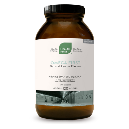 Omega First 450mg EPA/250mg DHA (Lemon Flavor), 120 Capsules