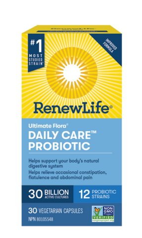 Renew Life Ultimate Flora® Daily Care™ Probiotic, 30 Billion Active Cultures, 30 capsules