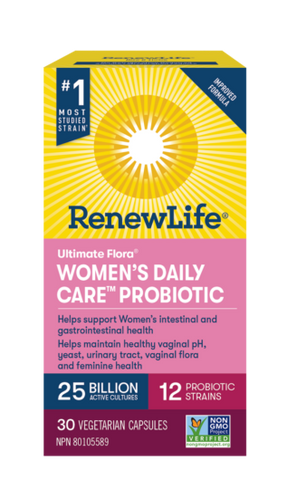 Renew Life Ultimate Flora® Women’s Daily Care™ Probiotic, 25 Billion Active Cultures, 30 capsules