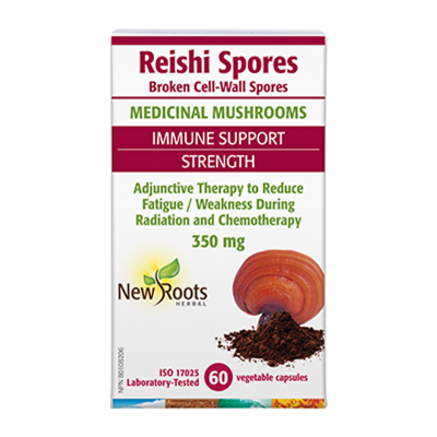 New Roots Herbal Reishi Spores, 60 Caps