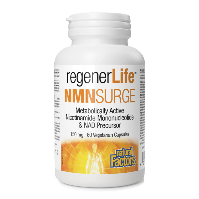 Natural Factors, RegenerLife® NMN Surge, 60 Veg. Caps
