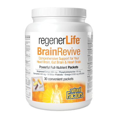 Natural Factors, RegenerLife® Brain Revive, 30 packets