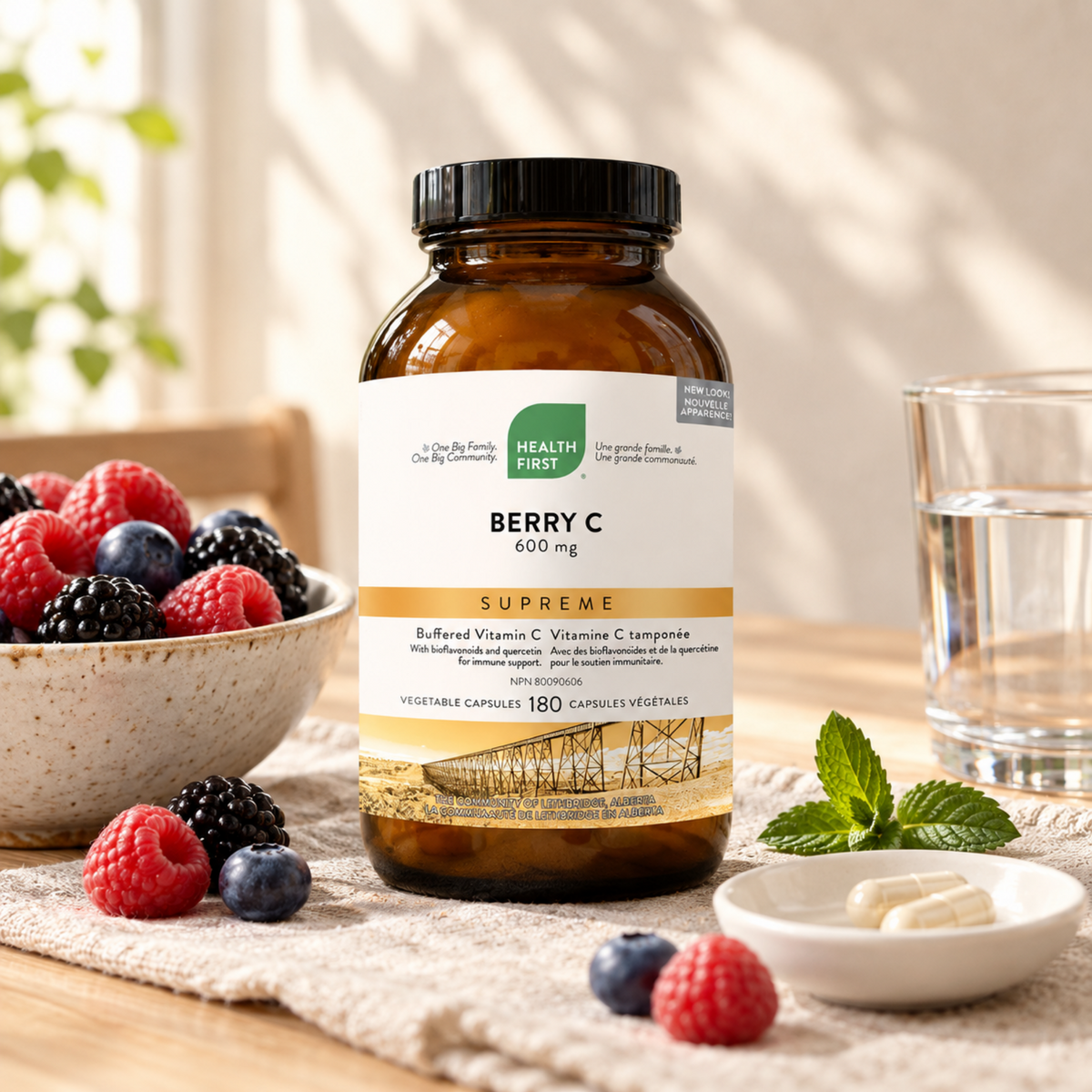 Berry C Supreme 600mg, 180 Capsules
