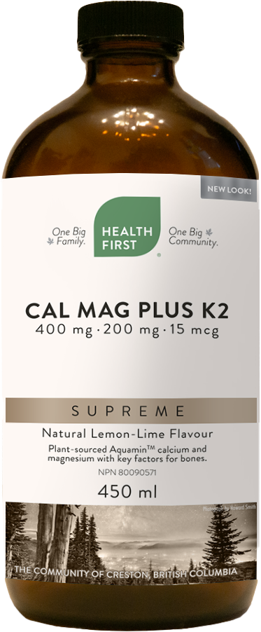 Cal Mag Plus K2 Supreme 400mg/200mg/15mcg (Lemon-Lime Flavor), 450ml