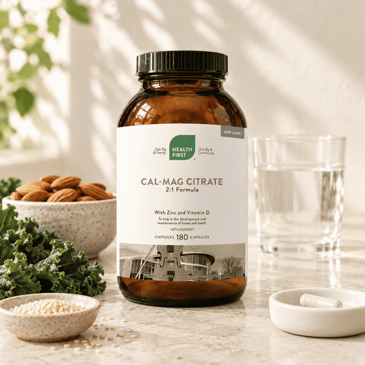 Cal-Mag Citrate 2:1 Formula With Zinc & Vitamin D, 180 Capsules