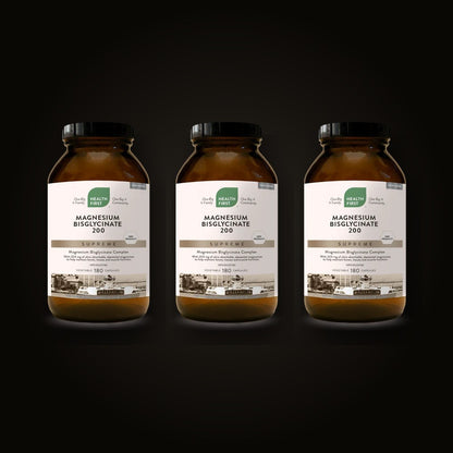 Health First Magnesium Bisglycinate 200 Supreme — 3 Bottle Pack