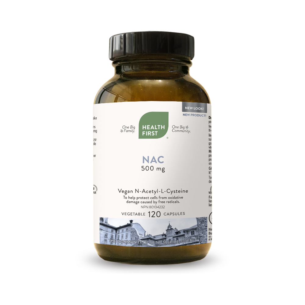 NAC (N-Acetyl-L-Cysteine) 500mg, 120 Capsules