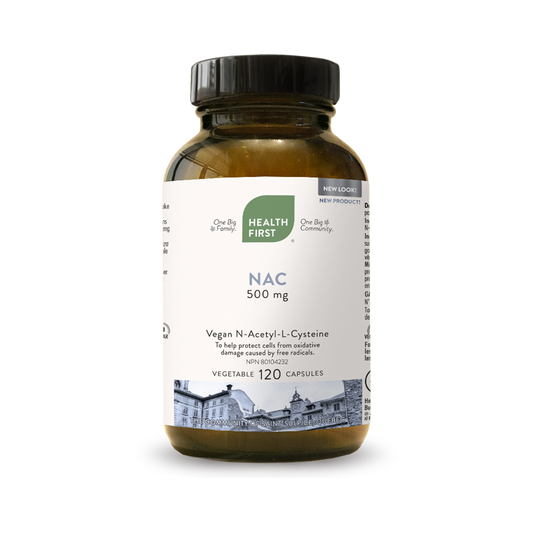NAC (N-Acetyl-L-Cysteine) 500mg, 120 Capsules