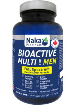 Naka Platinum Bioactive Multi for Men - 60 VCAP