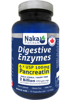 Naka Platinum Digestive Enzymes 75 CAPS