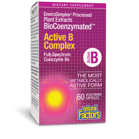 Natural Factors BioCoenzymated Active B Complex, 60 Caps.