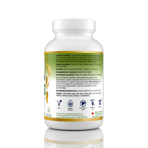 LeafSource® Shilajit, 60 capsules