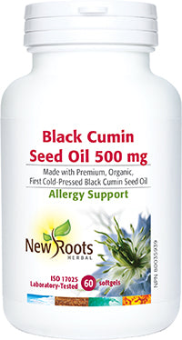 New Roots Herbal Black Cumin Seed Oil 500mg 60 Softgel