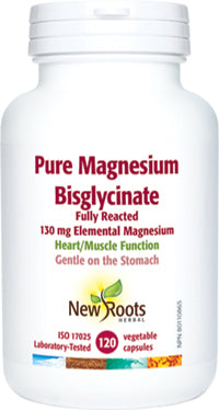 New Roots Herbal Pure Magnesium Bisglycinate 120 caps