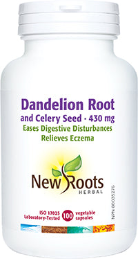 New Roots Herbal Dandelion Root and Celery Seed, 100 Caps