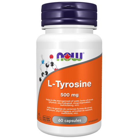 NOW L-Tyrosine 500 mg, 120 Caps