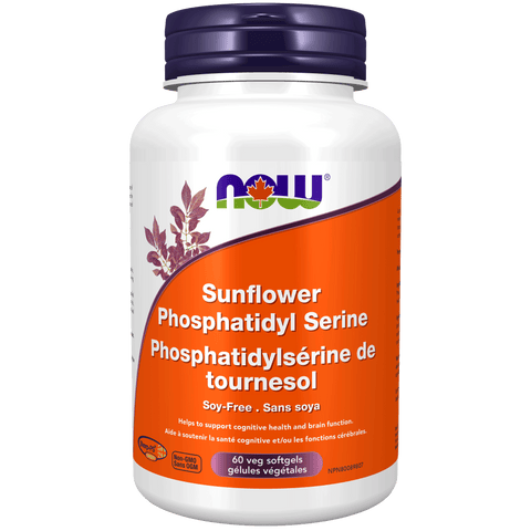 NOW Sunflower Phosphatidyl Serine, 60 Softgels