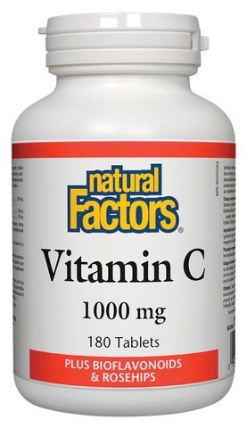 Natural Factors Vitamin C, 180 Tabs