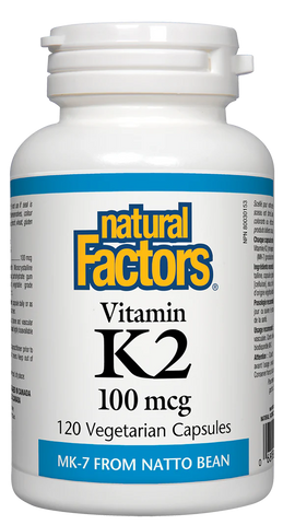 Natural Factors Vitamin K2, 120 Caps.