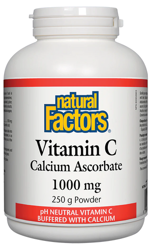 Natural Factors Vitamin C Calcium Ascorbate, 250g Powder