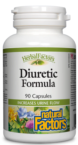 Natural Factors Diuretic Formula, HerbalFactors, 90 Caps.