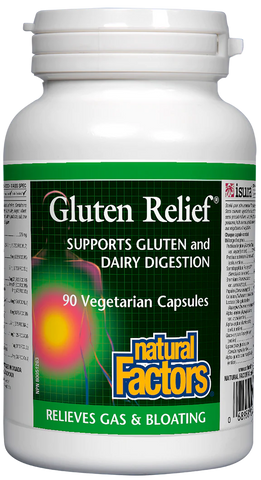 Natural Factors Gluten Relief, 90 Caps
