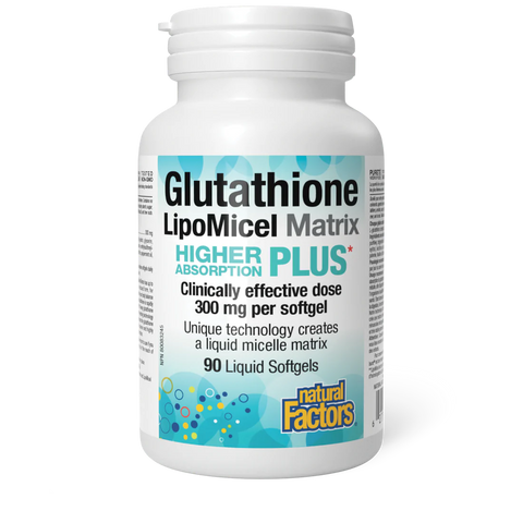 Natural Factors Glutathione LipoMicel Matrix, 90 Liquid Softgels
