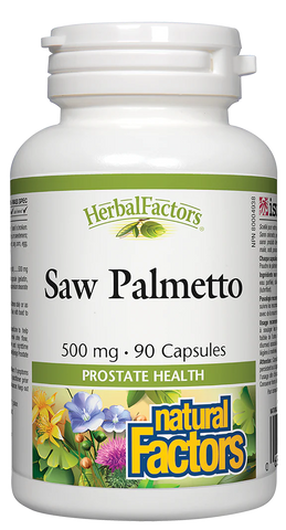 Natural Factors Saw Palmetto 500 mg, HerbalFactors, 90 caps