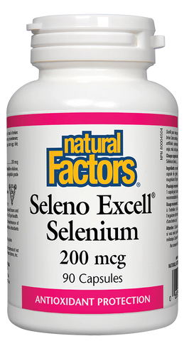 Natural Factors SelenoExcell Selenium 200 mcg, 90 caps