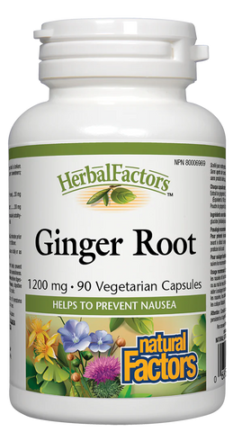 Natural Factors Ginger Root 1200 mg, HerbalFactors, 90 Caps